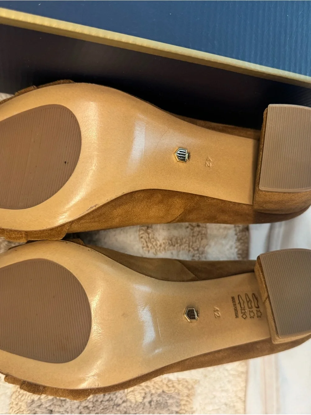 Fairfax & Favor Chantilly Heel Tan Suede